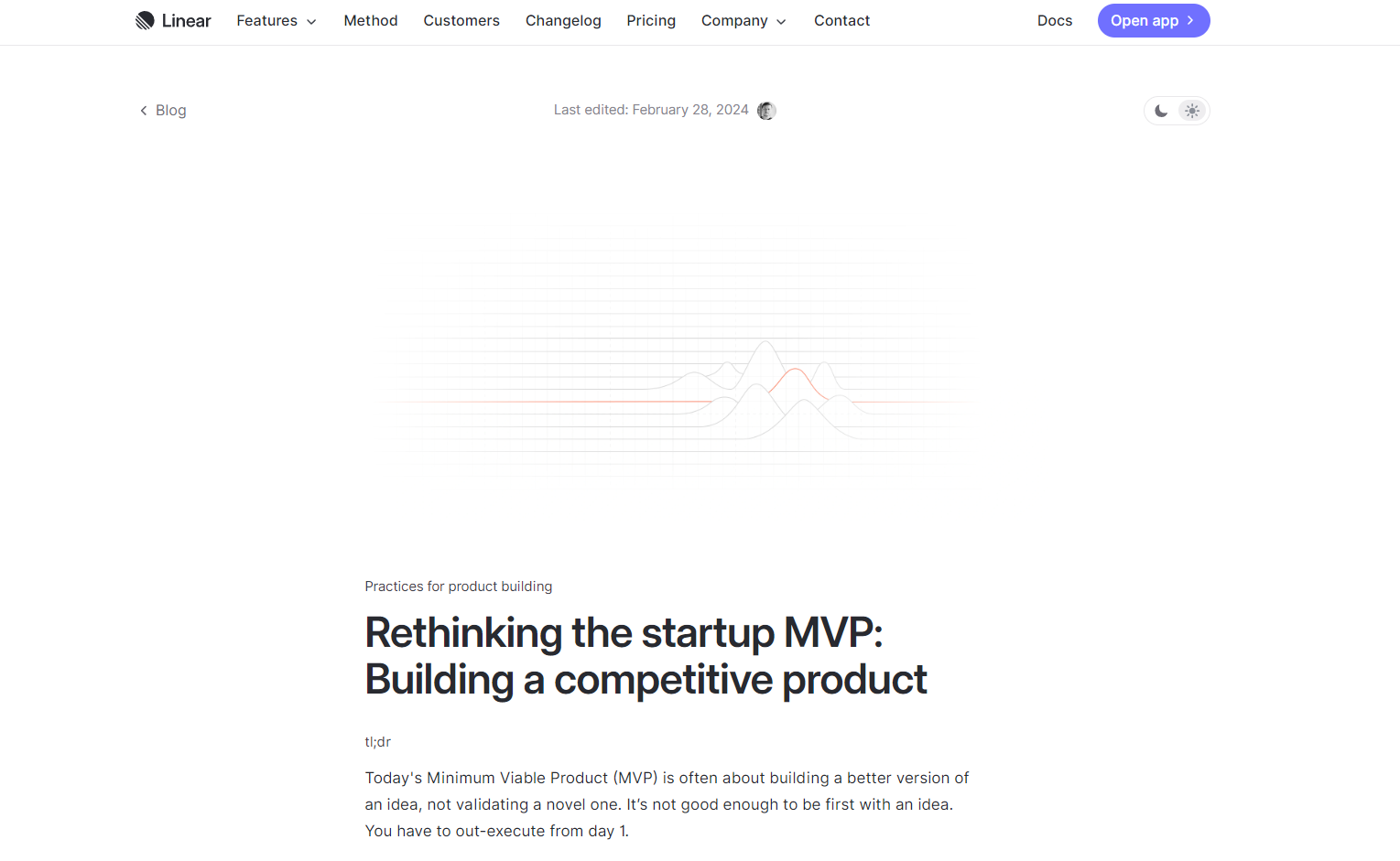 Example from Linear blog