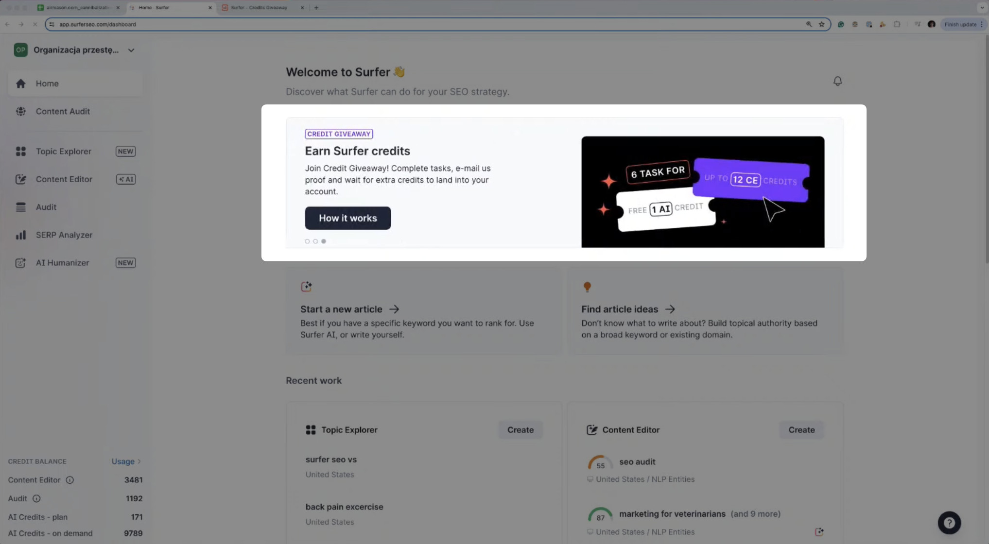 Example of featured products in SaaS.