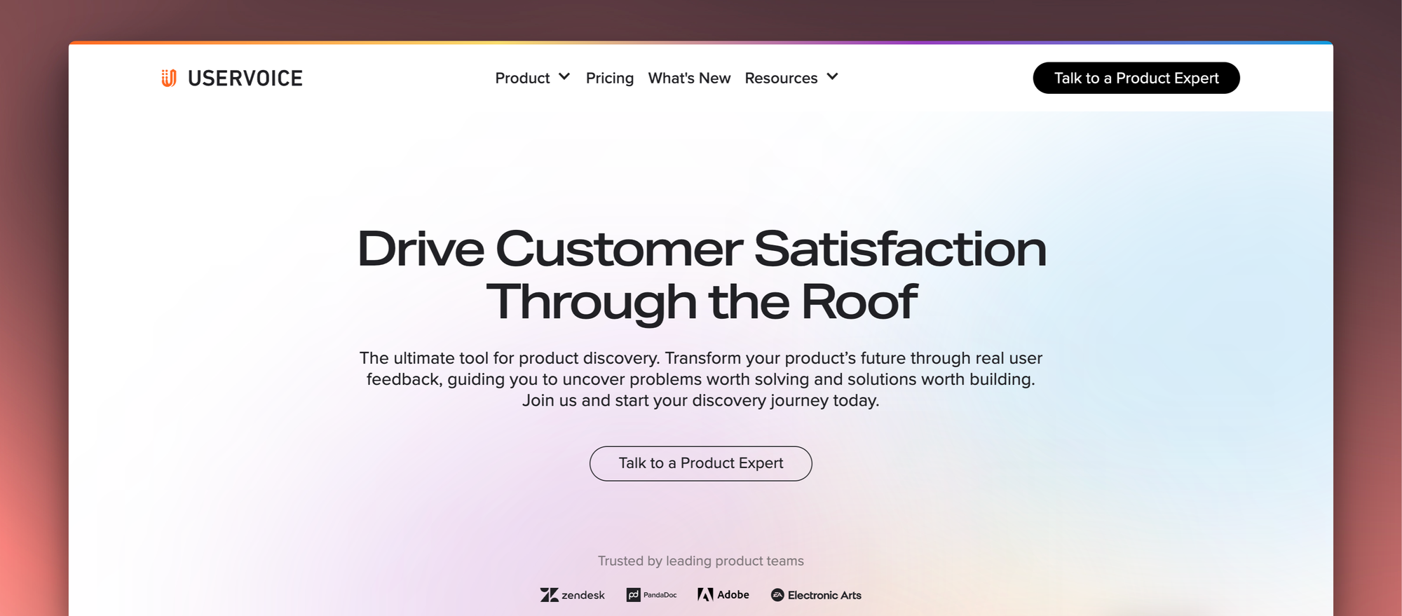 Uservoice product illustration.