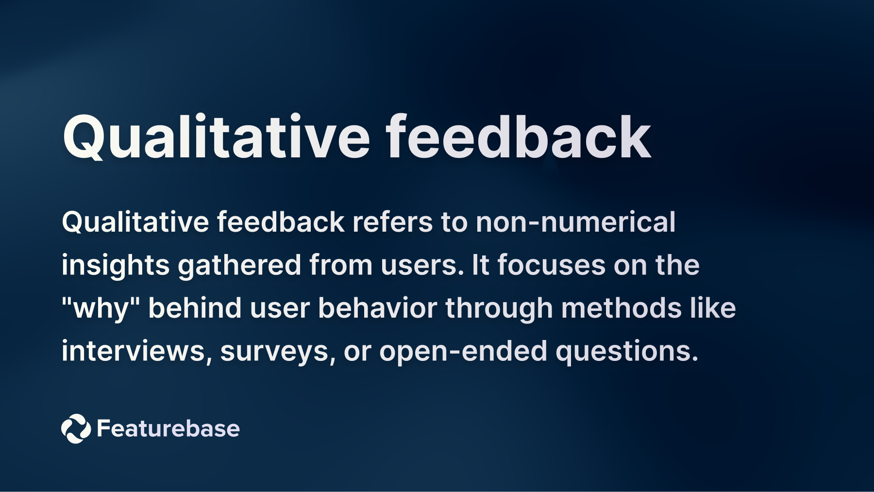 qualitative feedback definition
