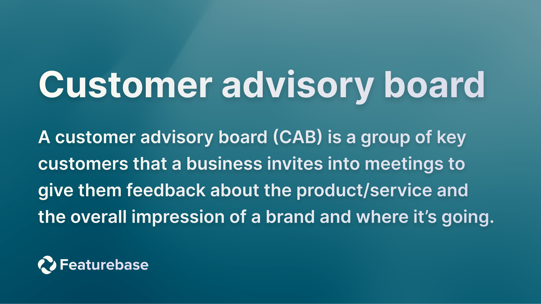 customer advisory board definition.