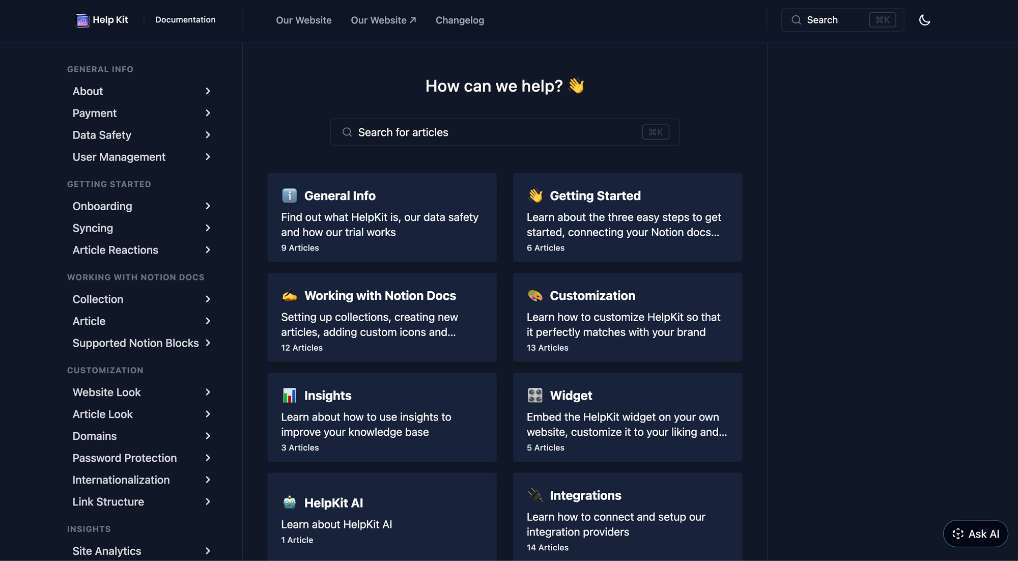 HelpKit product documentation