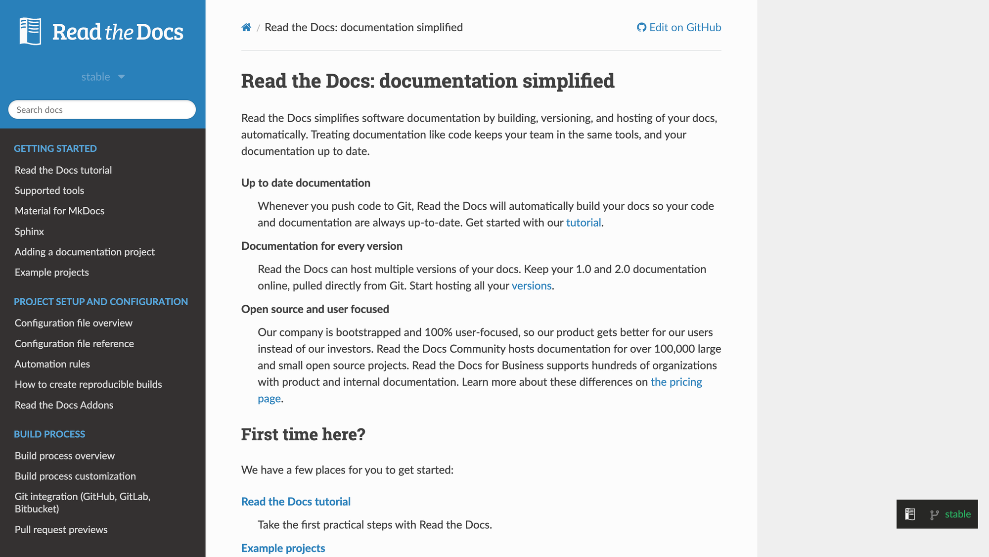 Read the Docs is a self hosted knowledge repository, that's good for maintaining documentation.