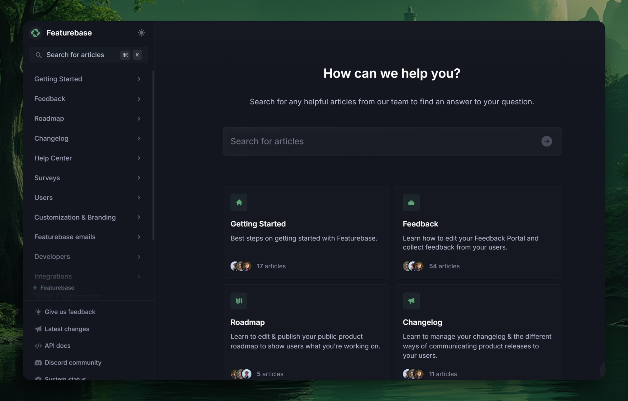 Featurebase is one of the best Document360 alternatives in terms of features and value for money.