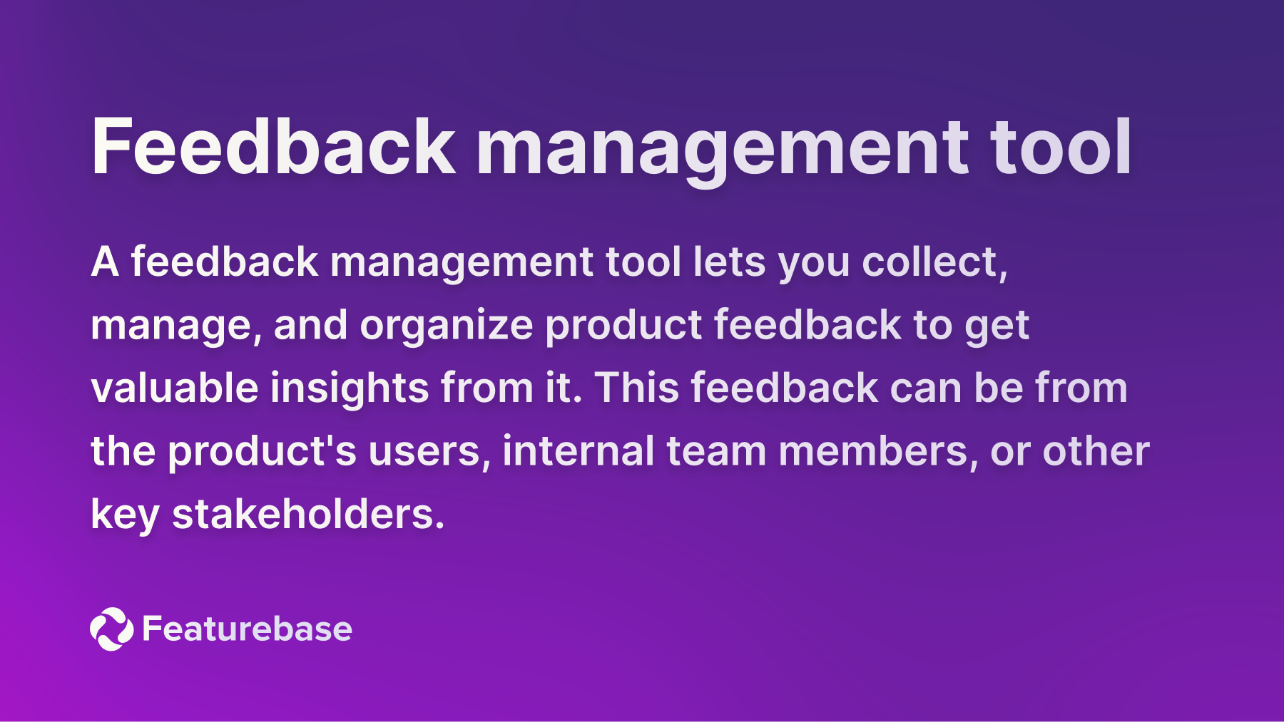 feedback management tool definition.