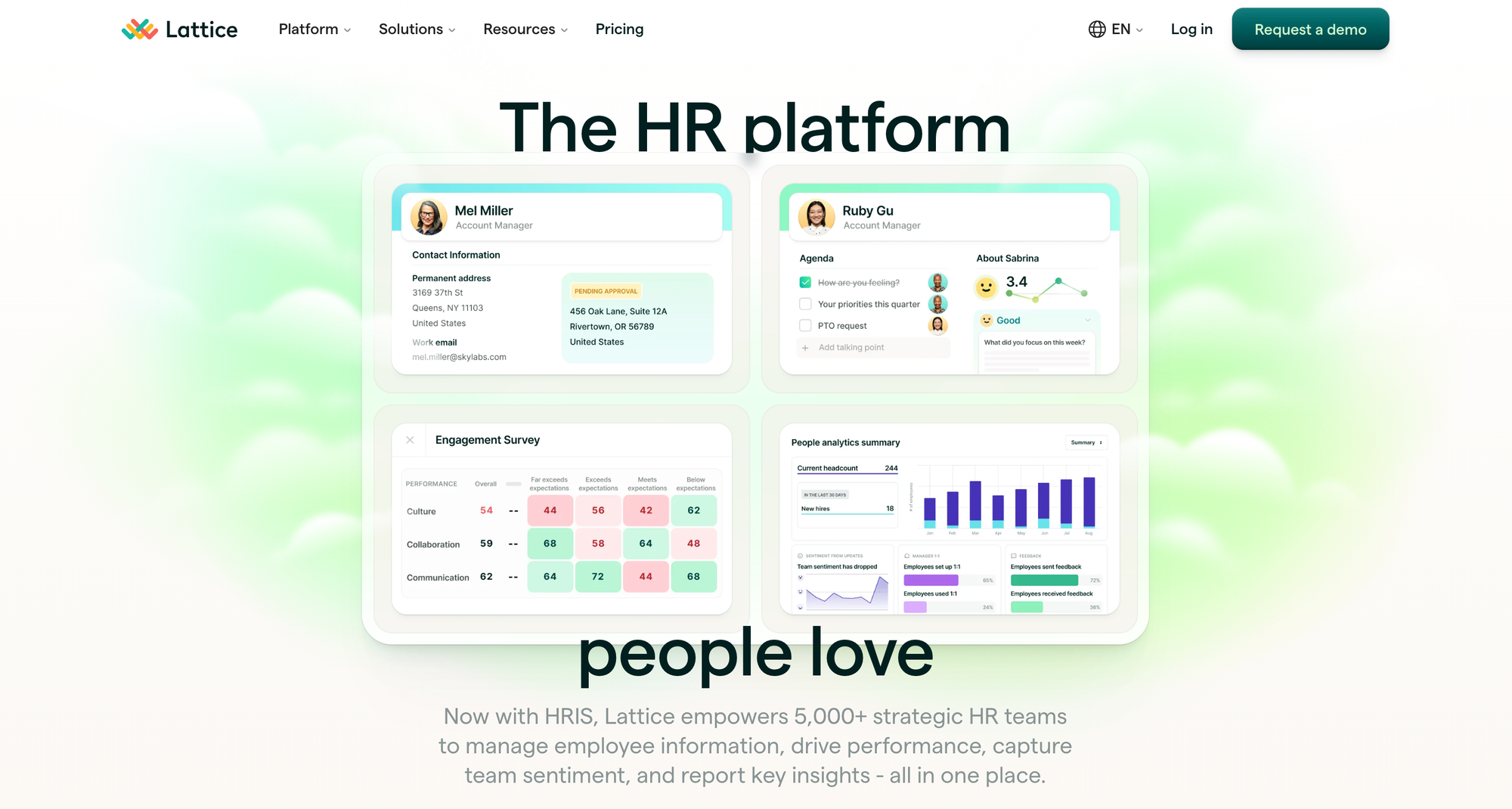 Lattice is a popular HR platform and employee feedback tool.