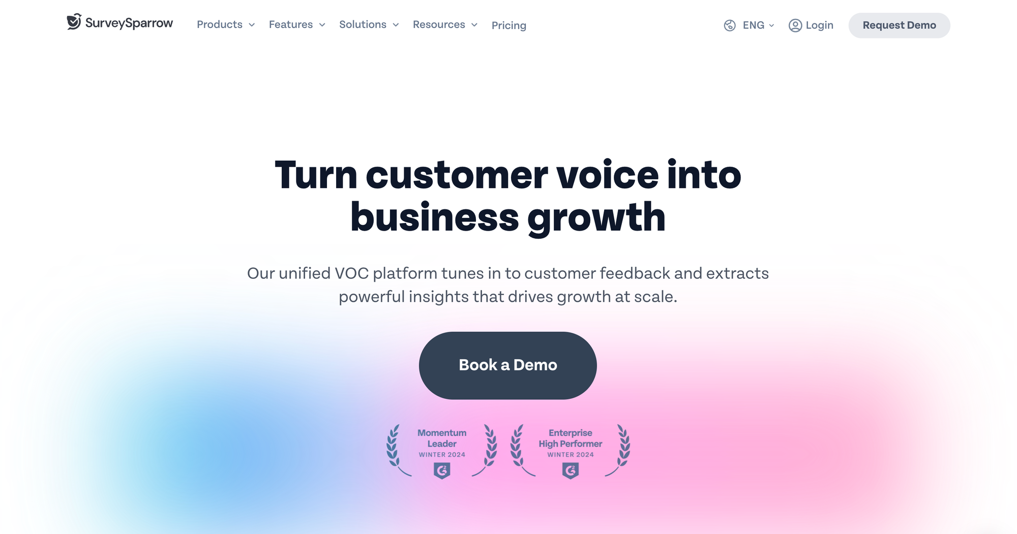 SurveySparrow is an employee feedback tool.