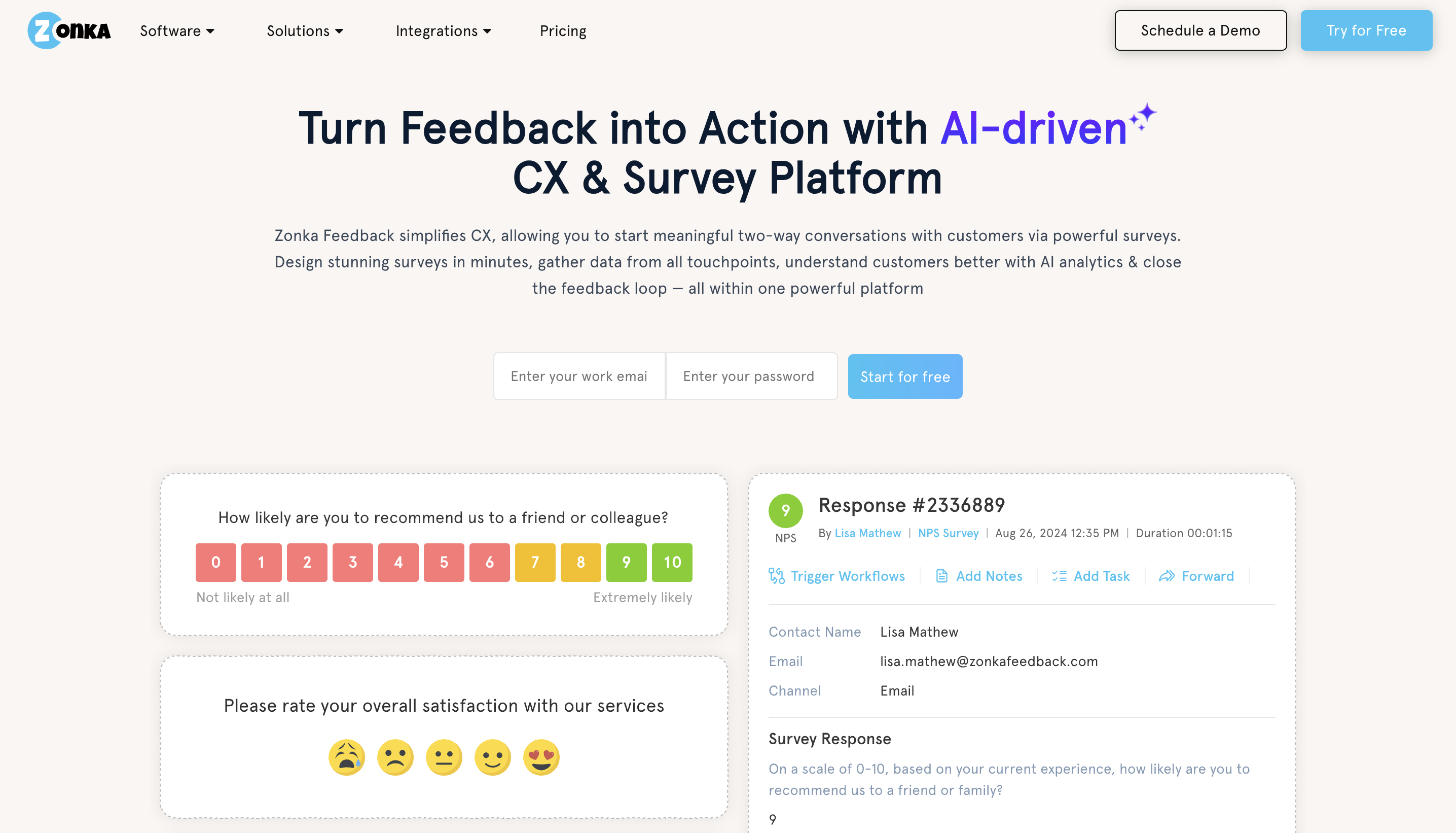 Website feedback tool: Zonka