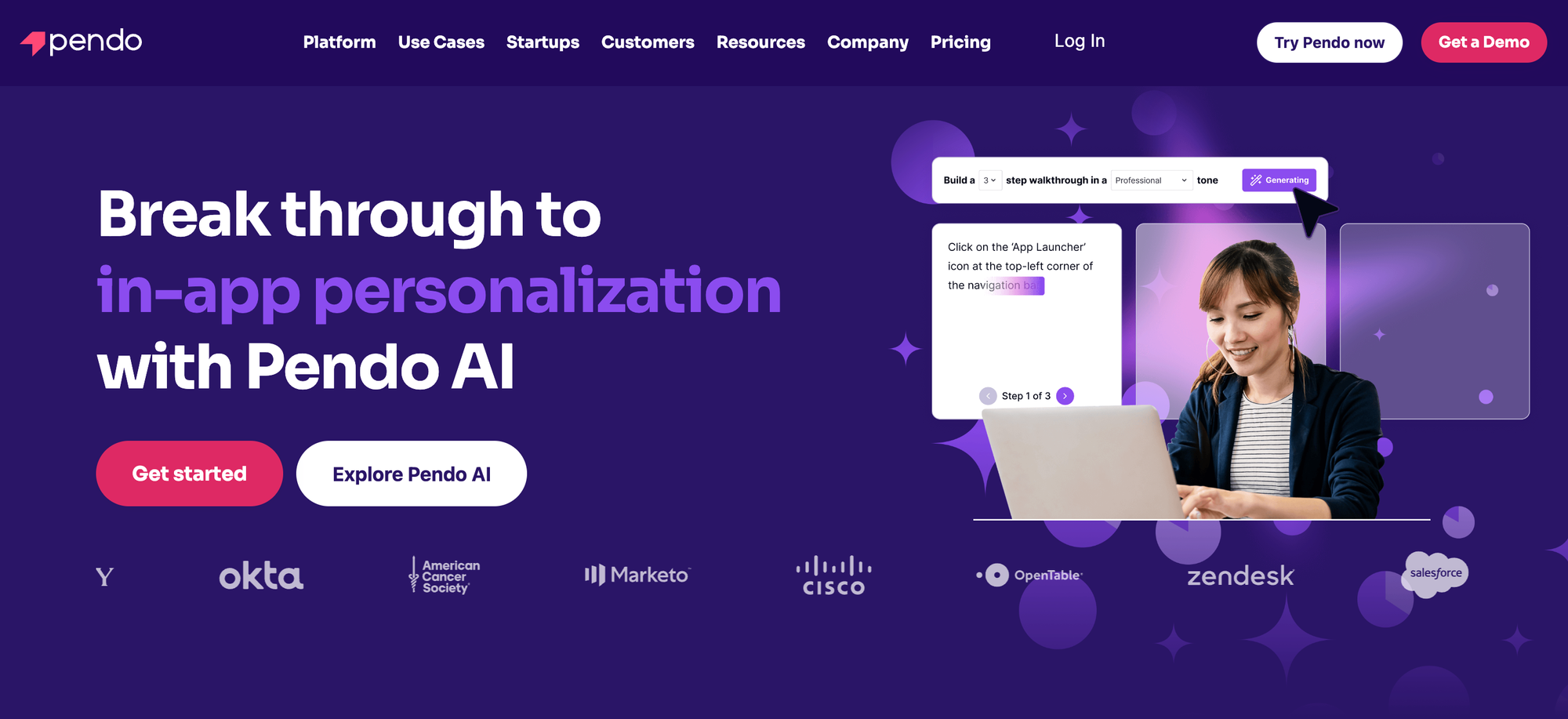 Website feedback tool: Pendo