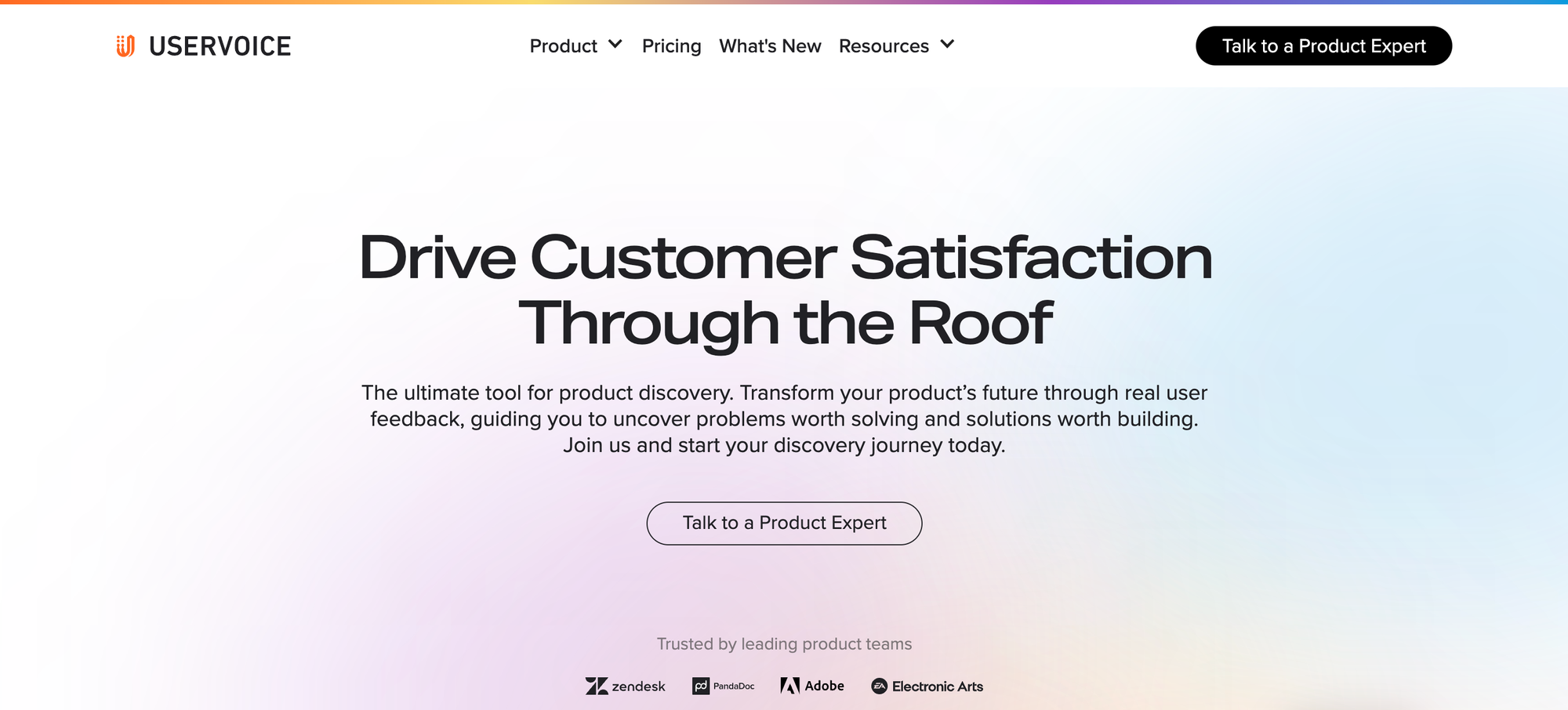 Website feedback tool: UserVoice