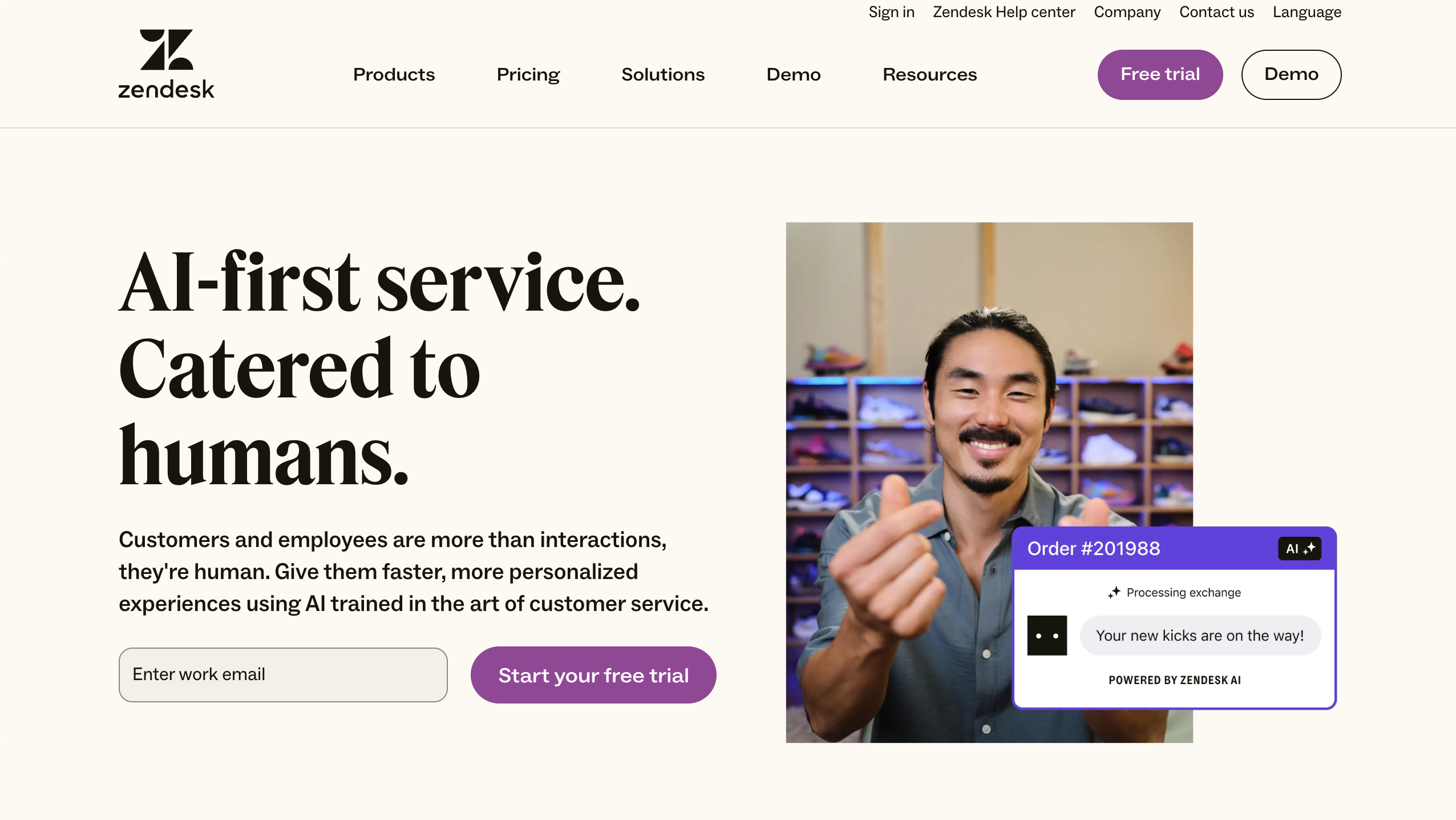 Product-led growth tool: Zendesk