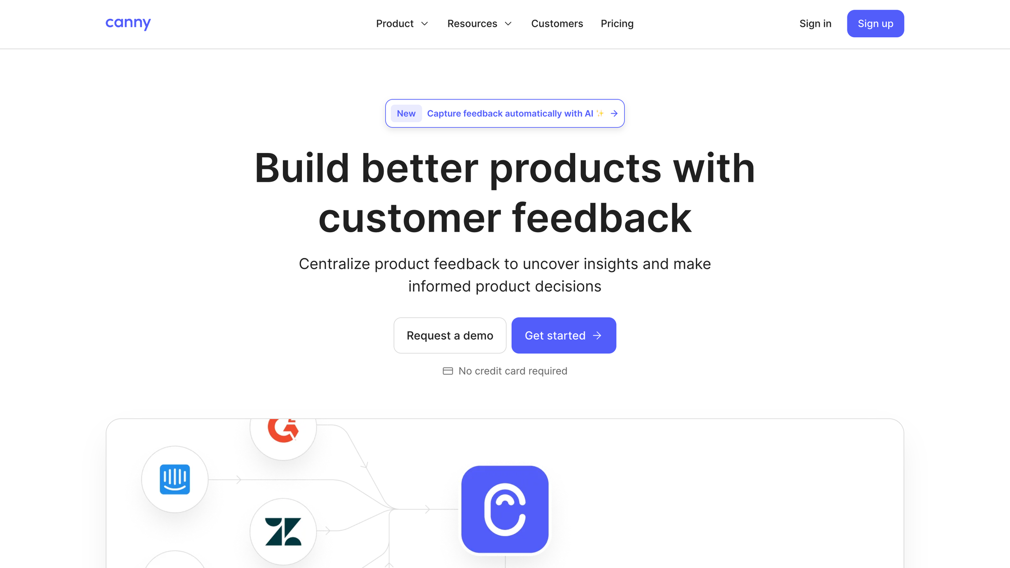 Canny is a customer feedback tool.