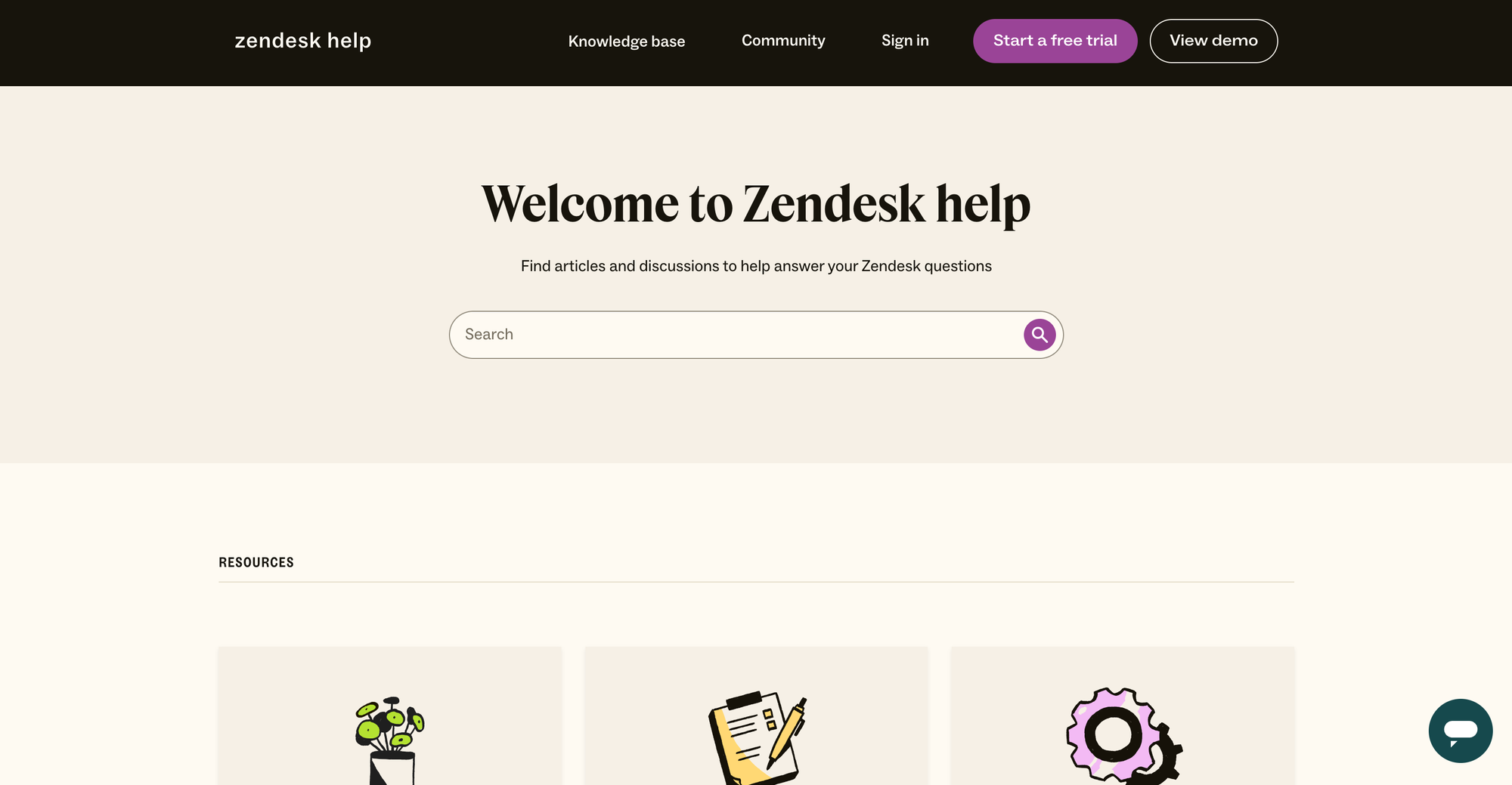 Zendesk's Help Center features.