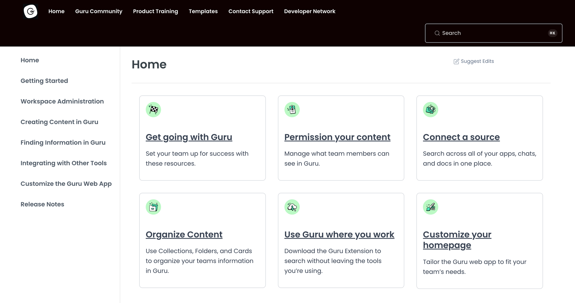 GetGuru's help center.