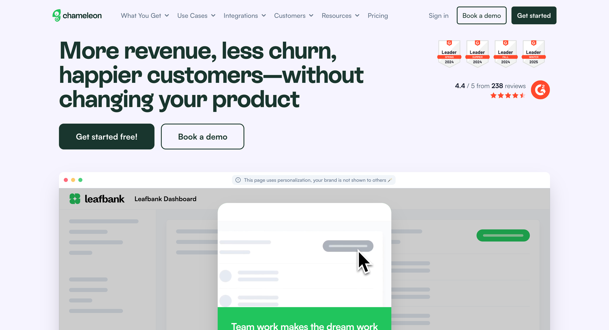 Chameleon digital adoption platform.