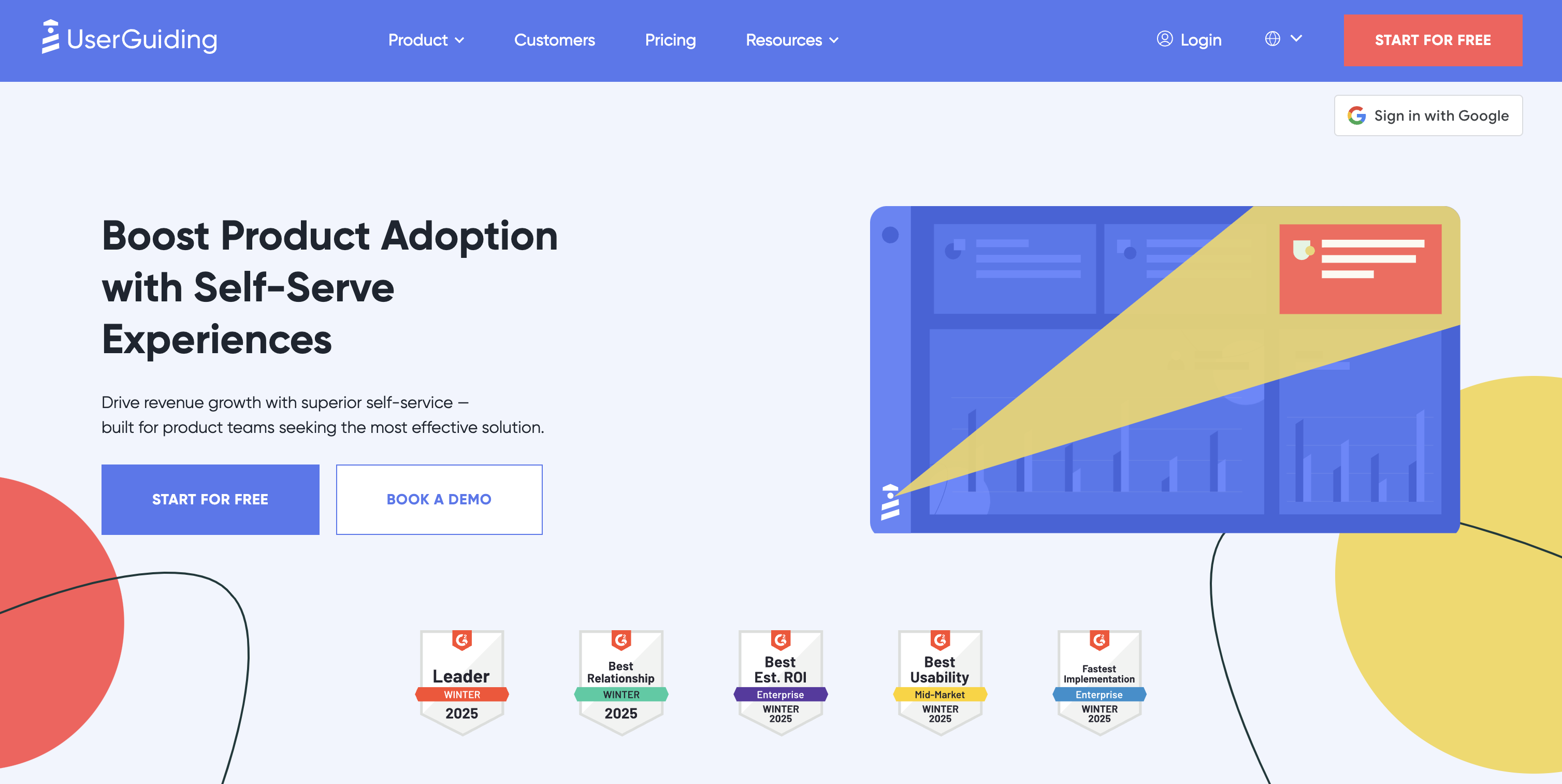 UserGuiding marketing page.