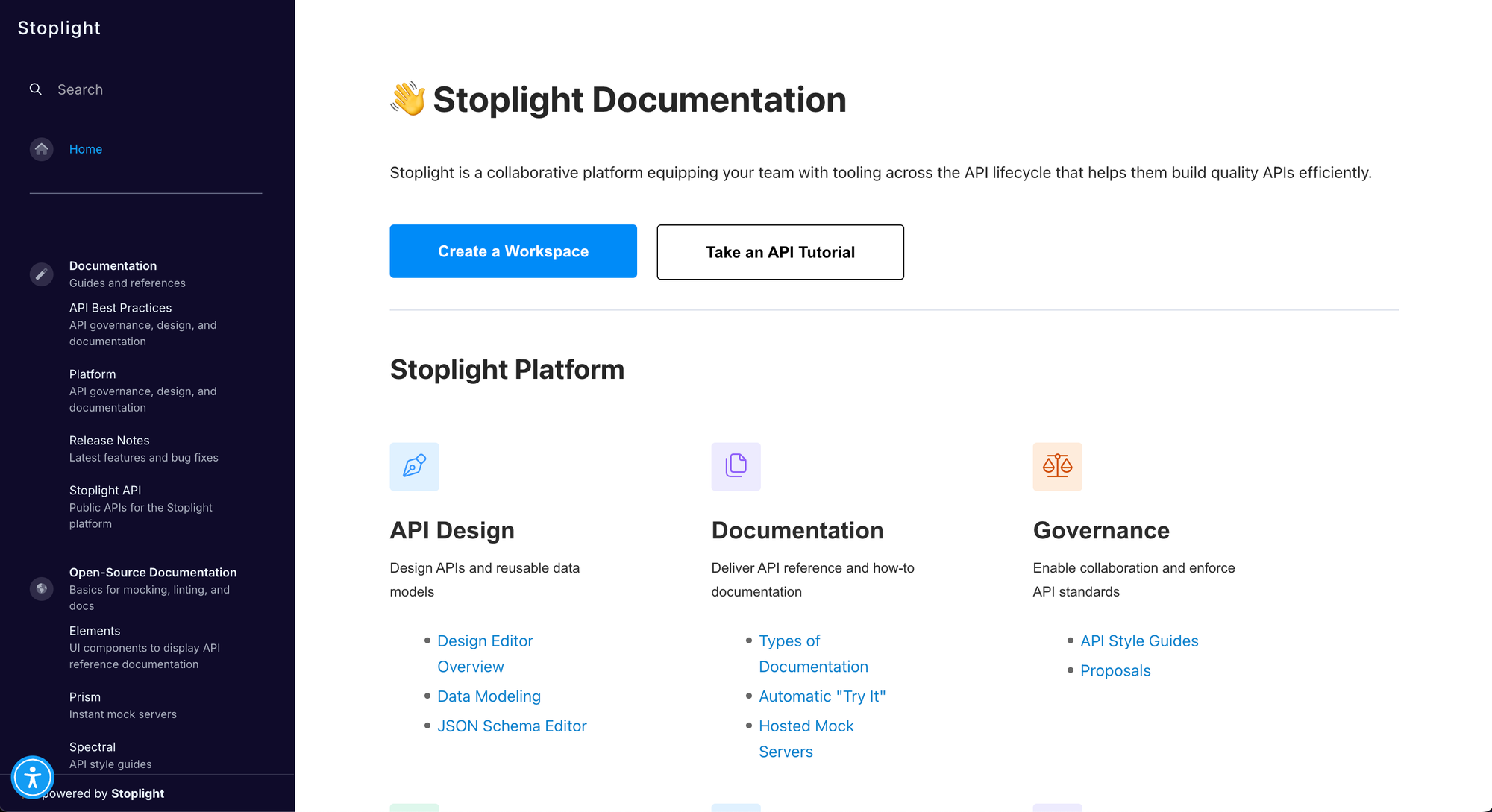 Stoplight's documentation.
