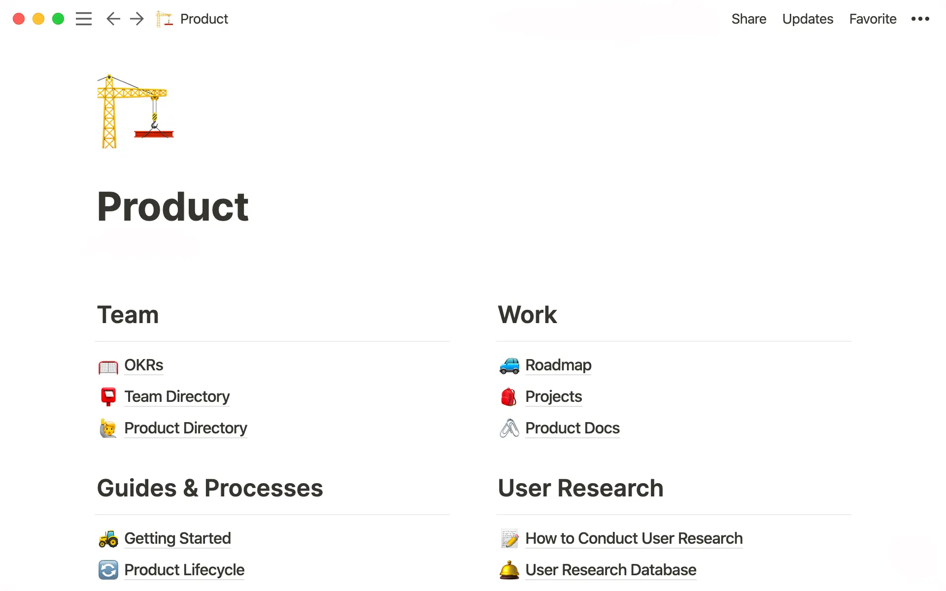 Notion knowledge management system