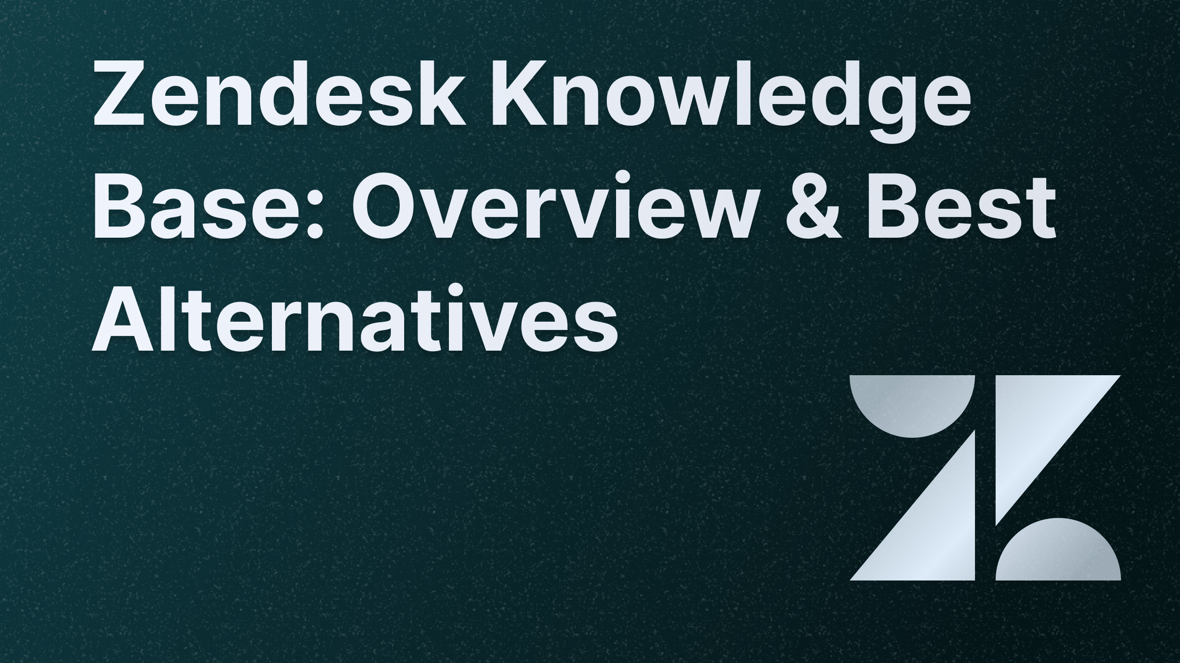 Zendesk knowledge base review and best alternatives.