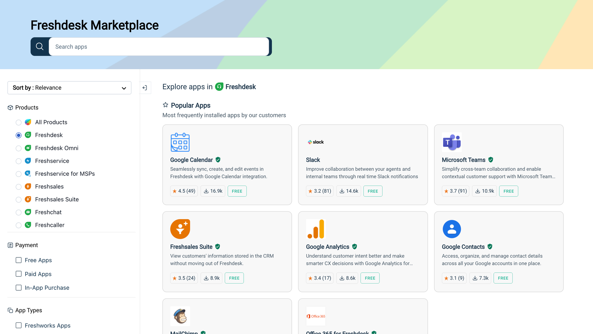 Freshdesk integrations.