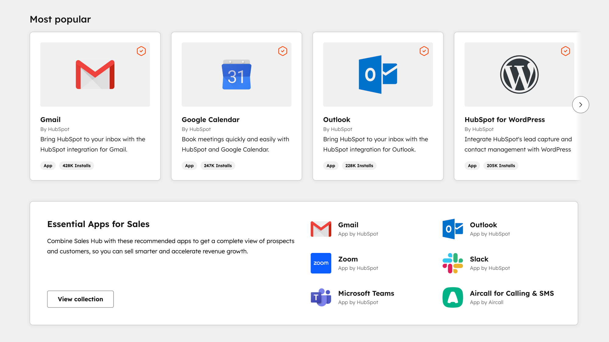 HubSpot integrations.