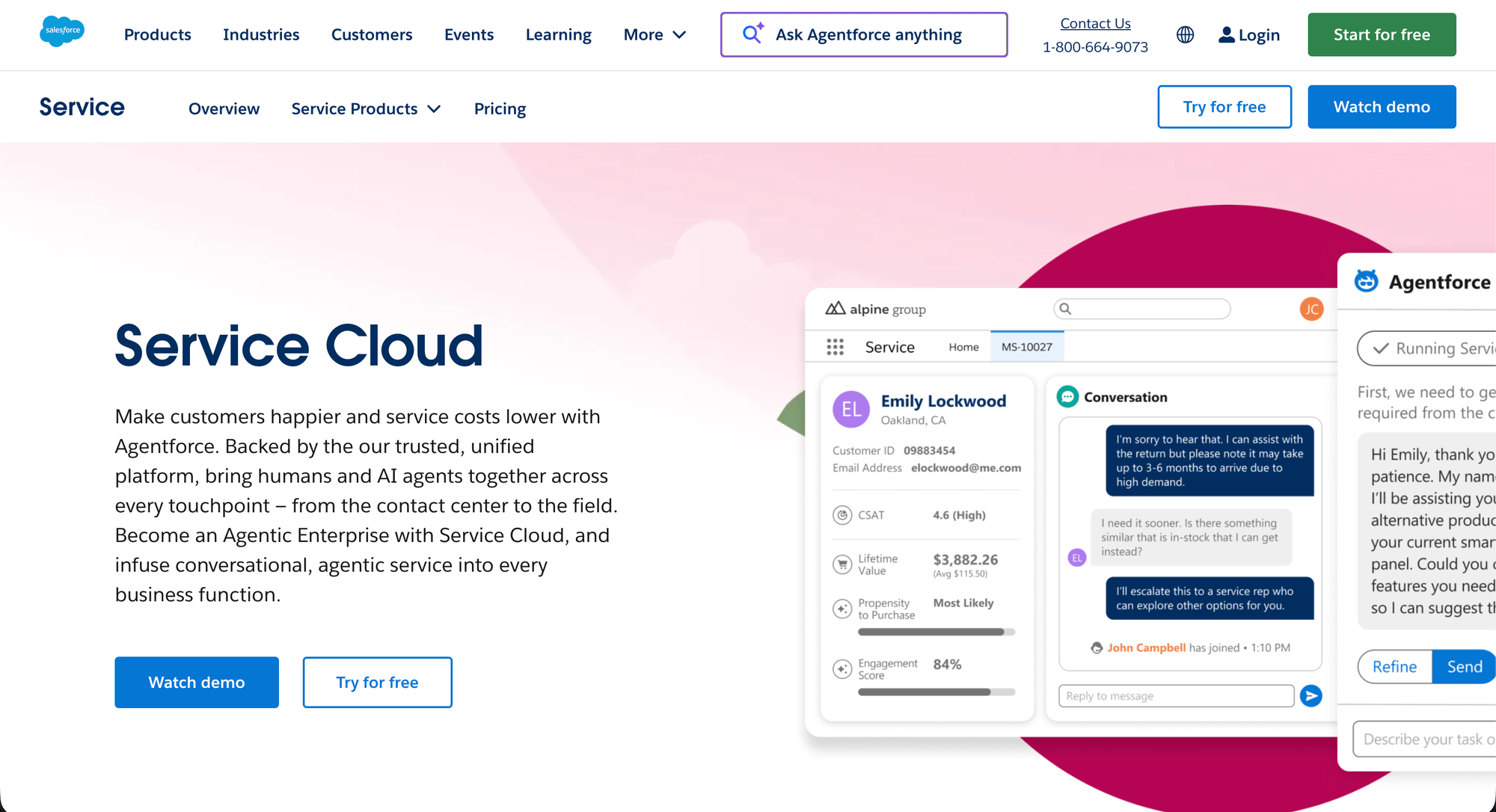 Salesforce service cloud
