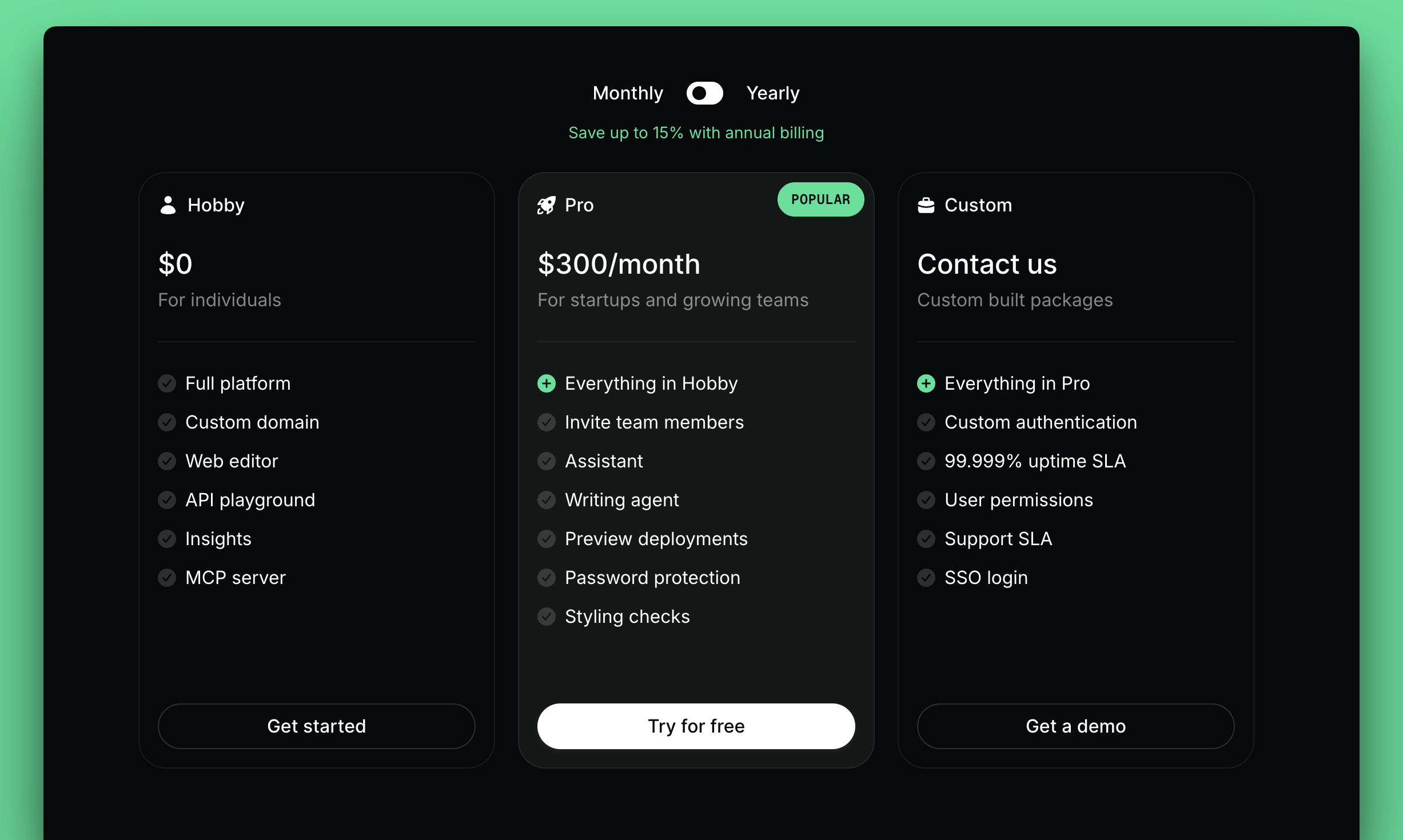 Mintlify's pricing.