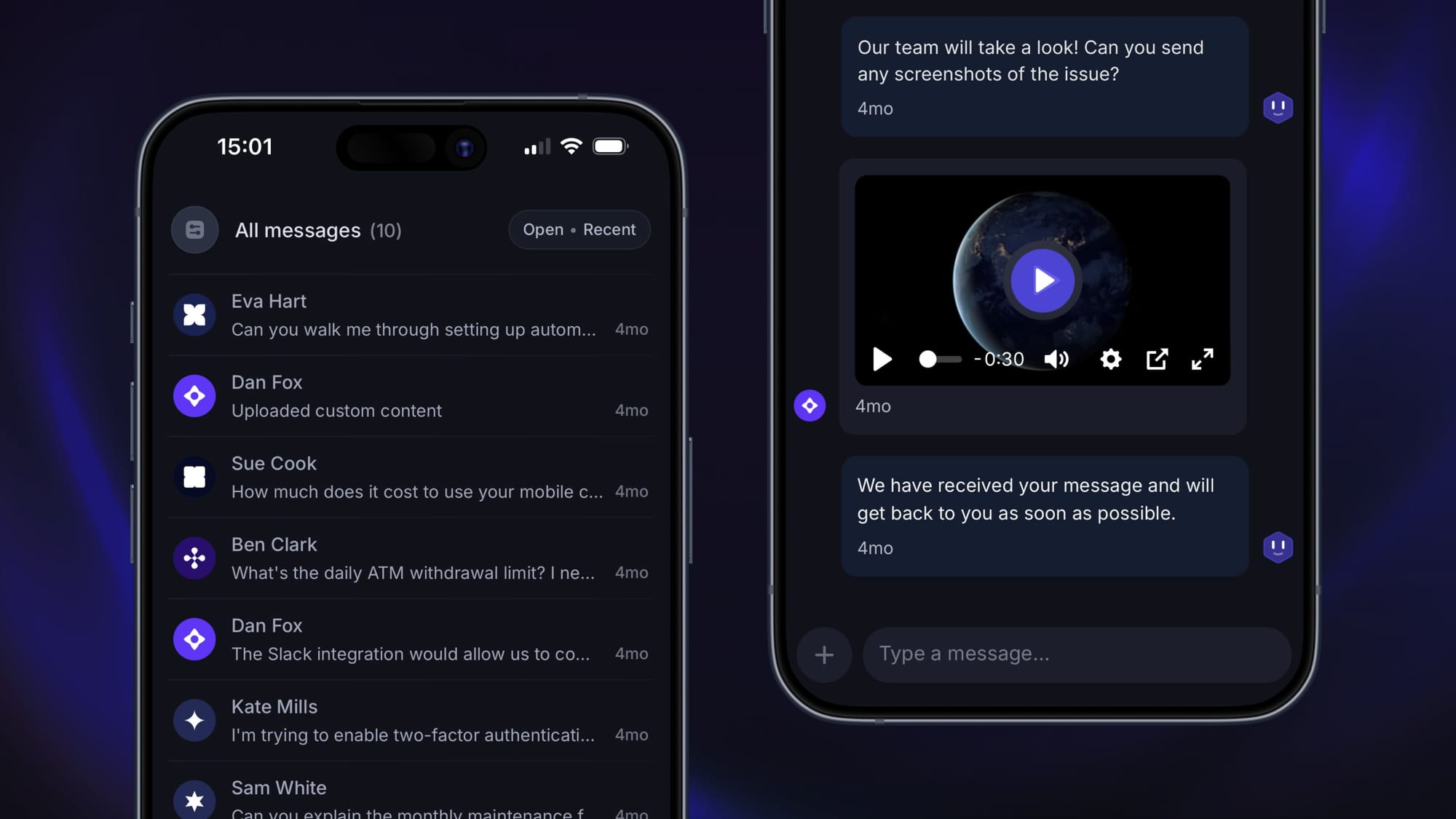 Featurebase's mobile app.