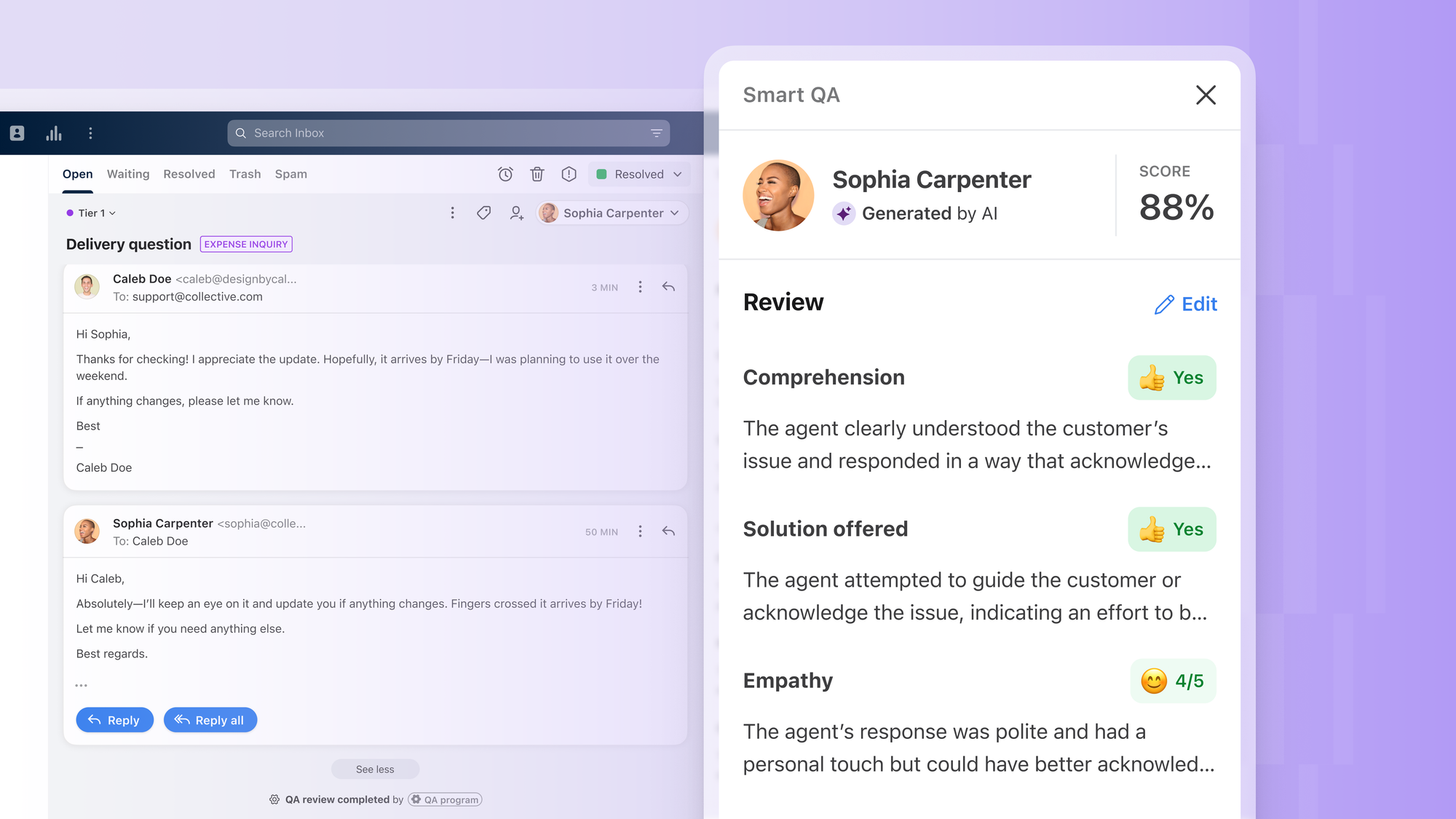 Front Smart QA add-on.