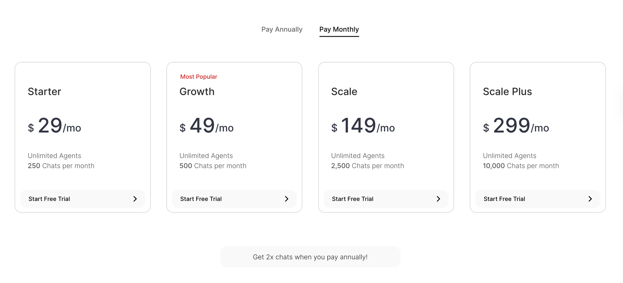 HappyFox Live chat's pricing.