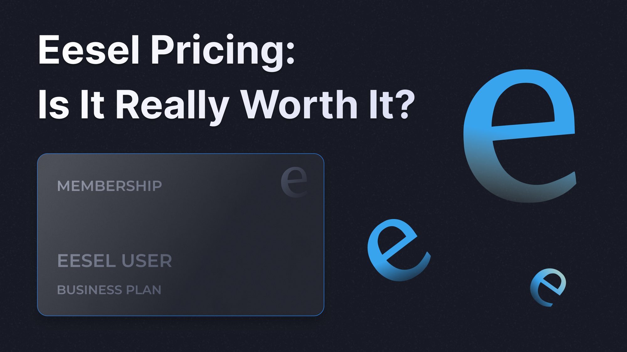 Eesel pricing review 2026.