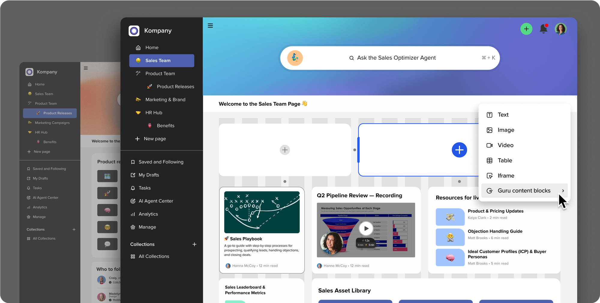 Guru knowledge base.
