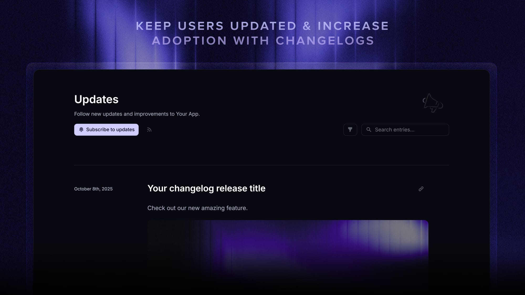 Featurebase's public changelog page.