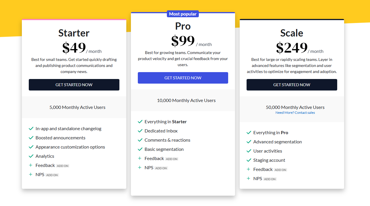 Beamer's official pricing page