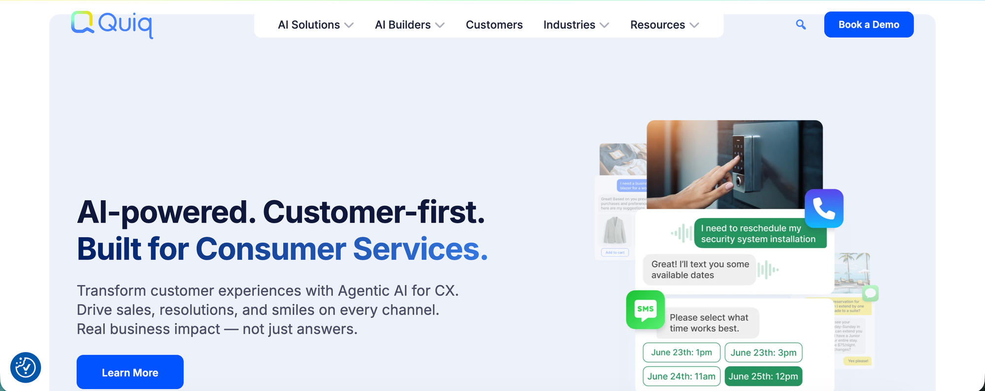 quiq as an intercom alternative