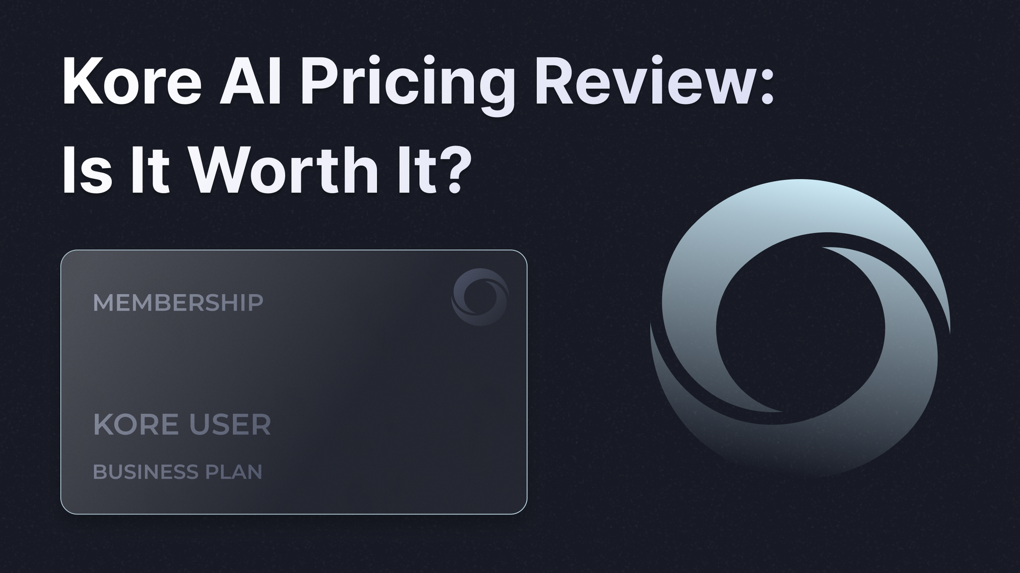 Kore AI pricing 2026 illustration