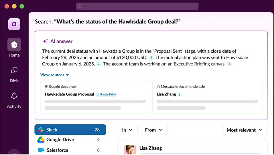 Slack Enterprise Search