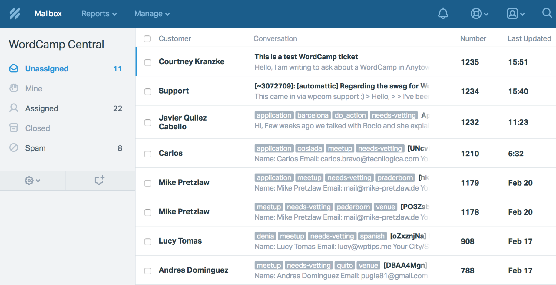 Help Scout's ticketing system
