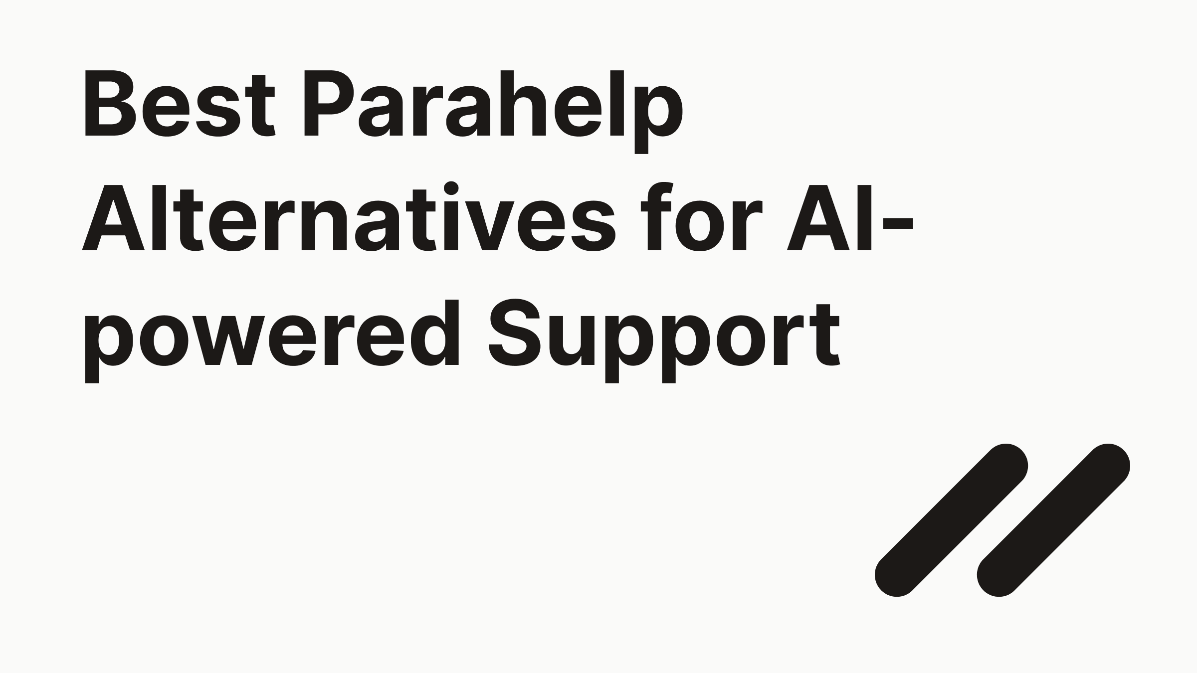 Parahelp alternatives cover.