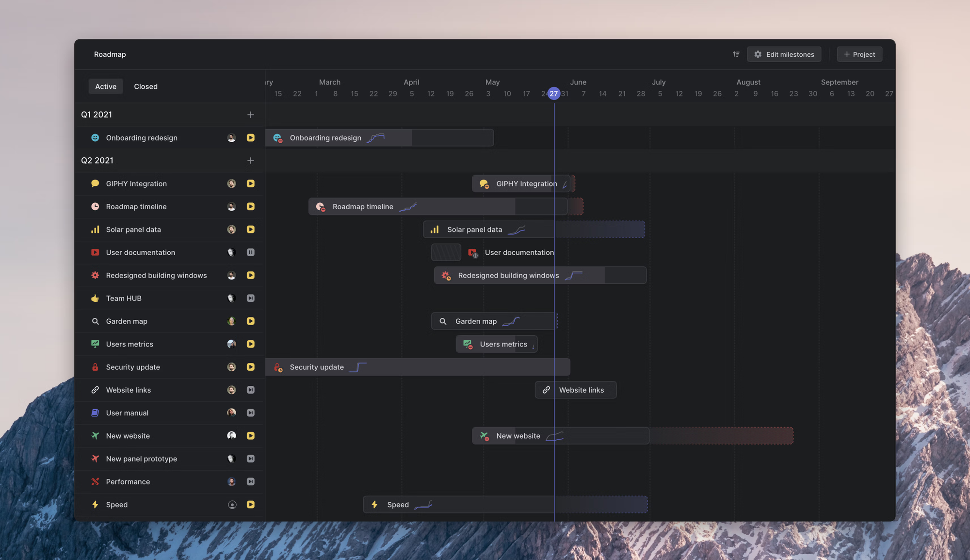 Linear public roadmap
