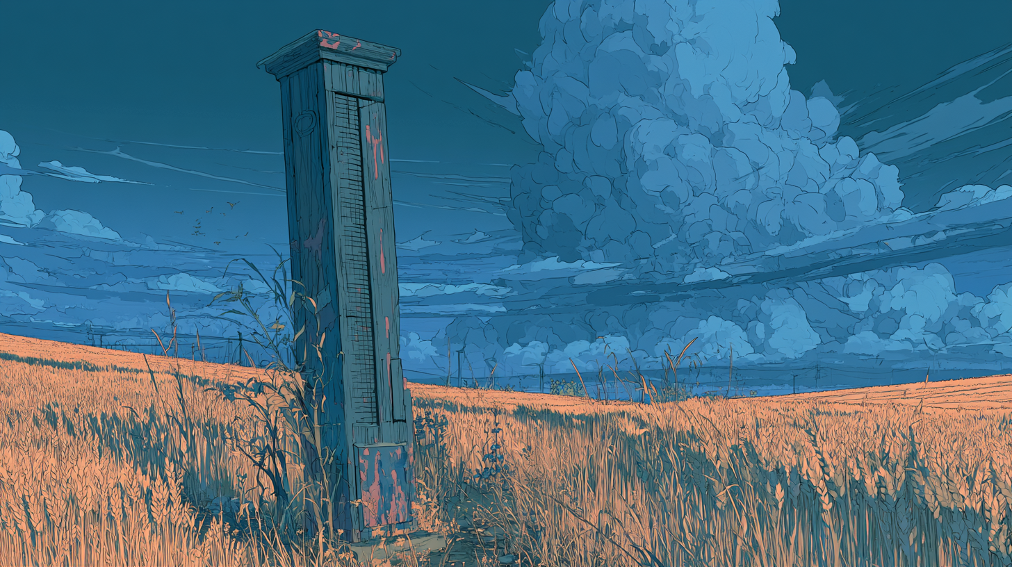 Illustration of a score marker in a field, representing customer service scorecards and performance tracking.