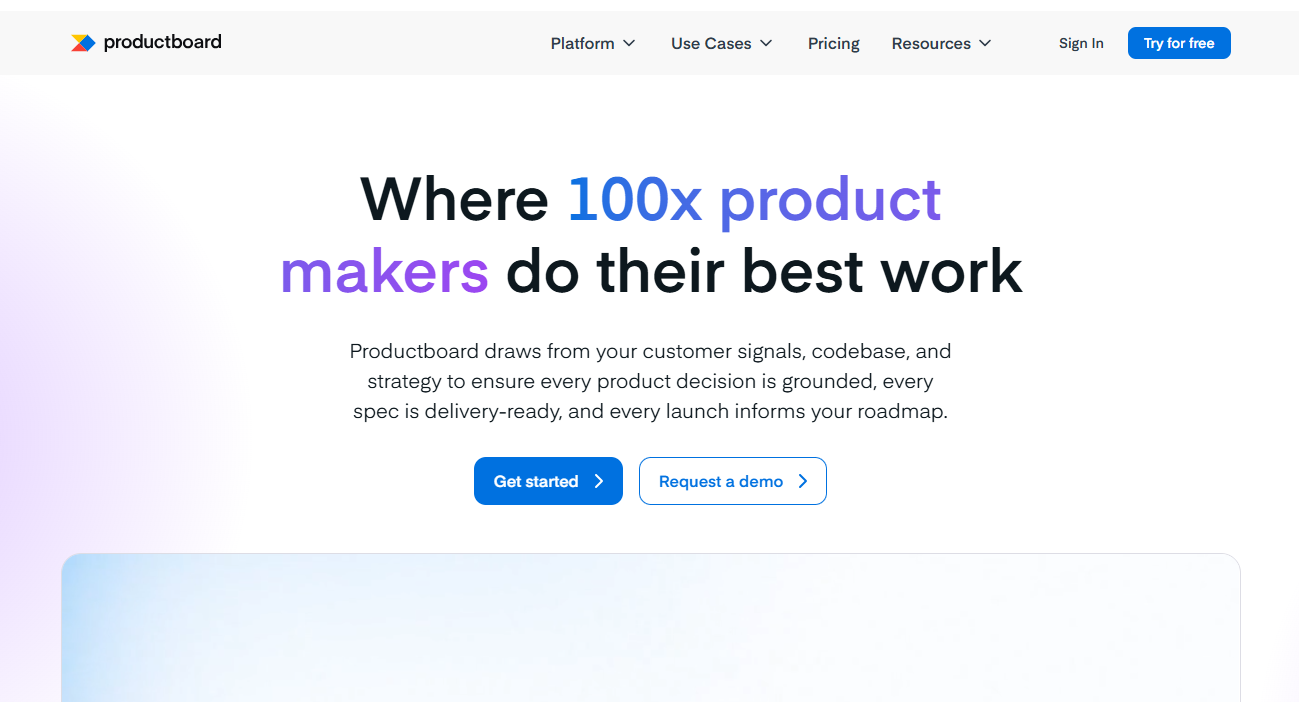 ProductBoard website