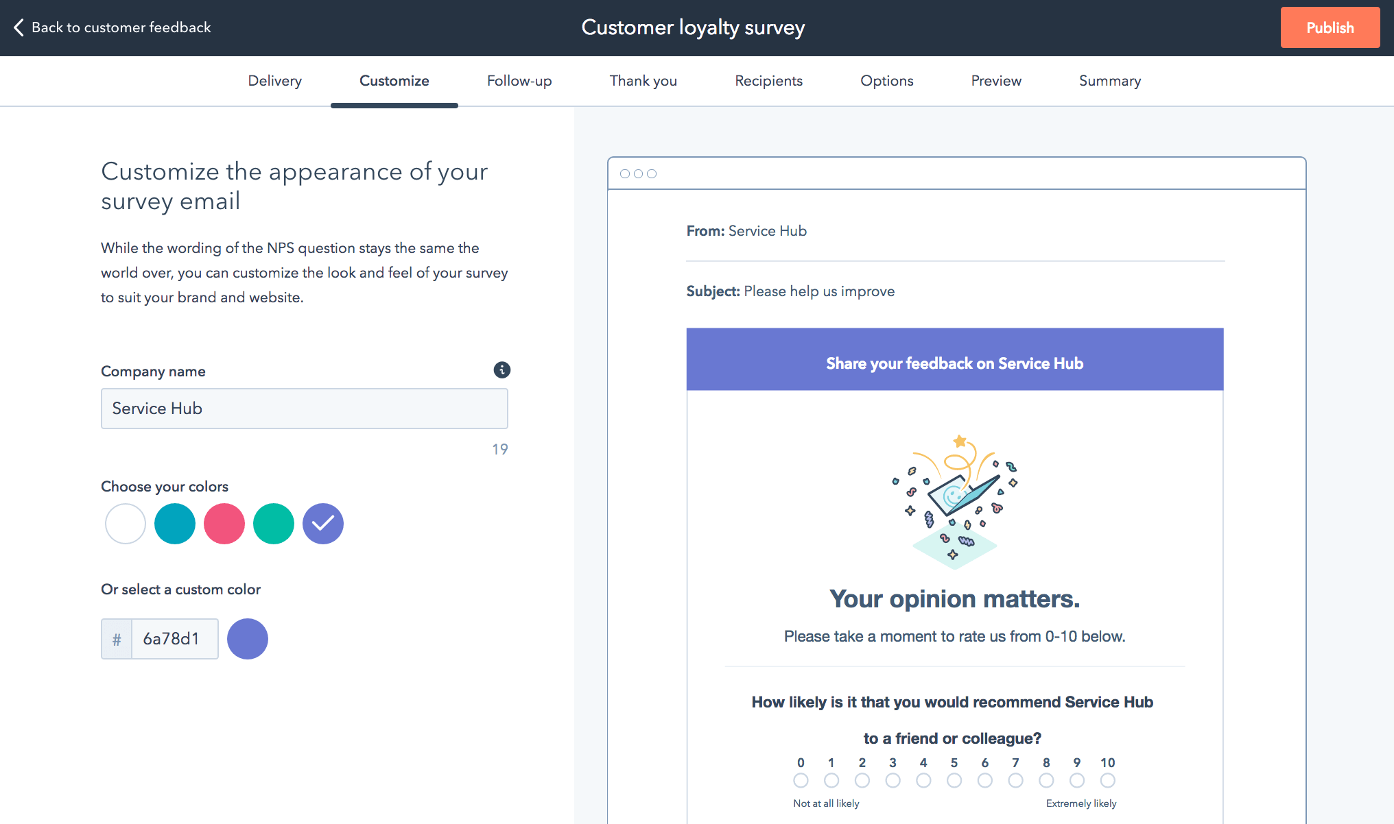 Hubspot feedback