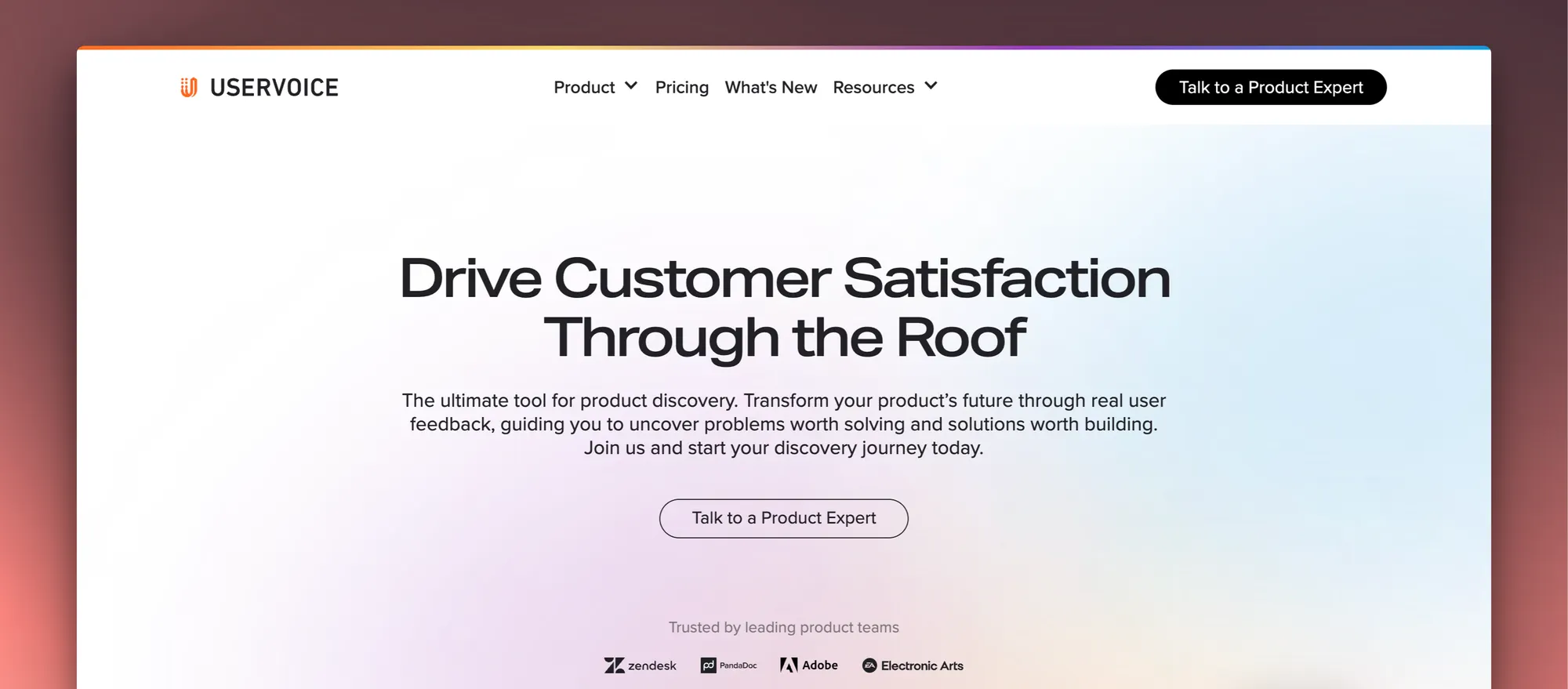 Uservoice product illustration.