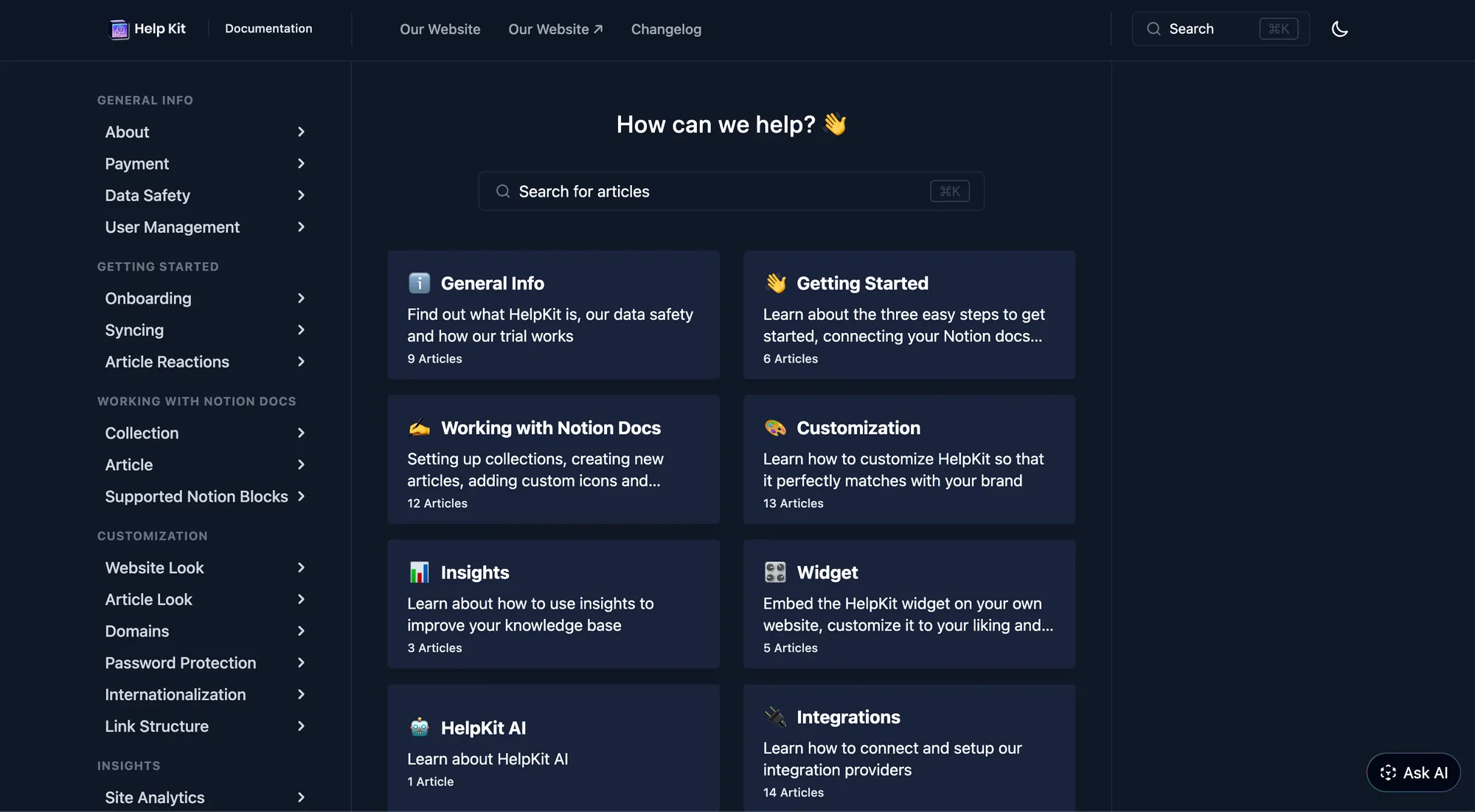 HelpKit product documentation