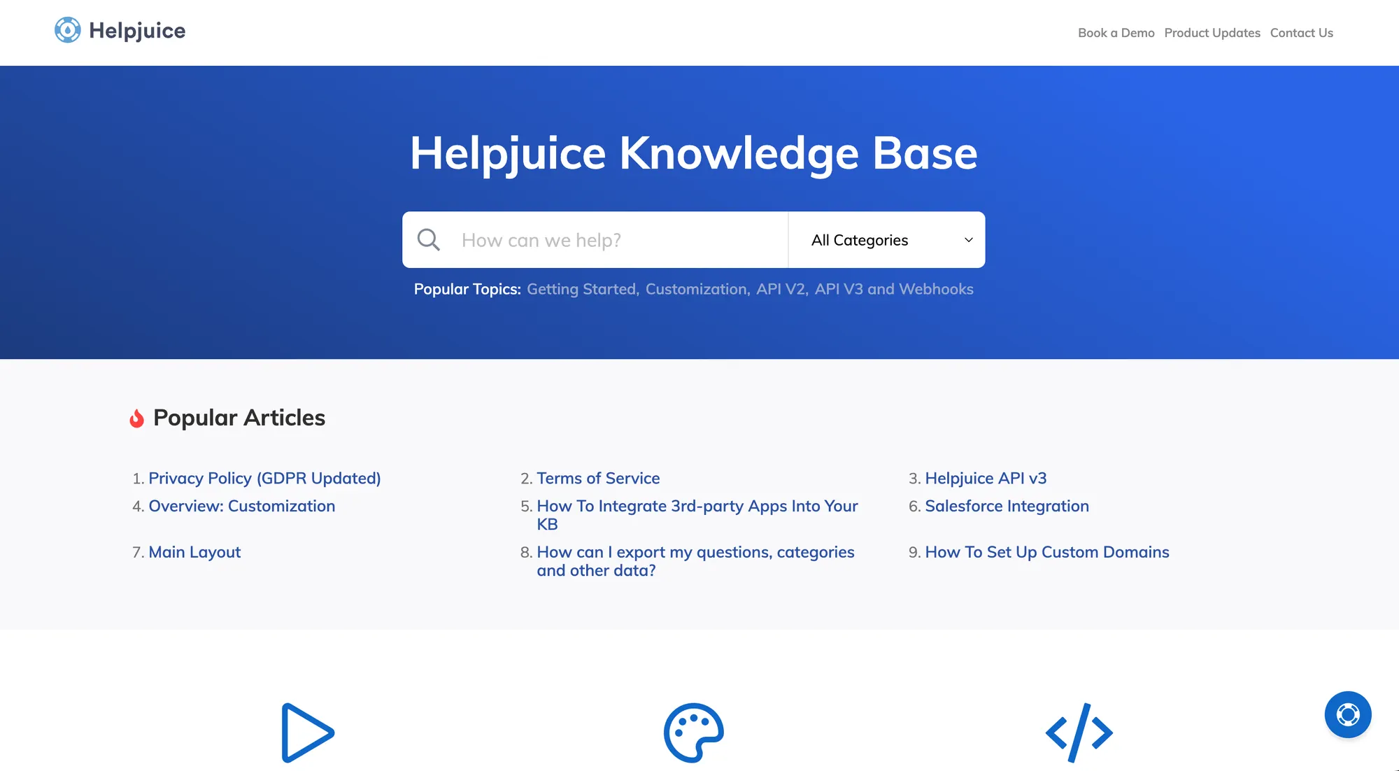HelpJuice knowledge base.