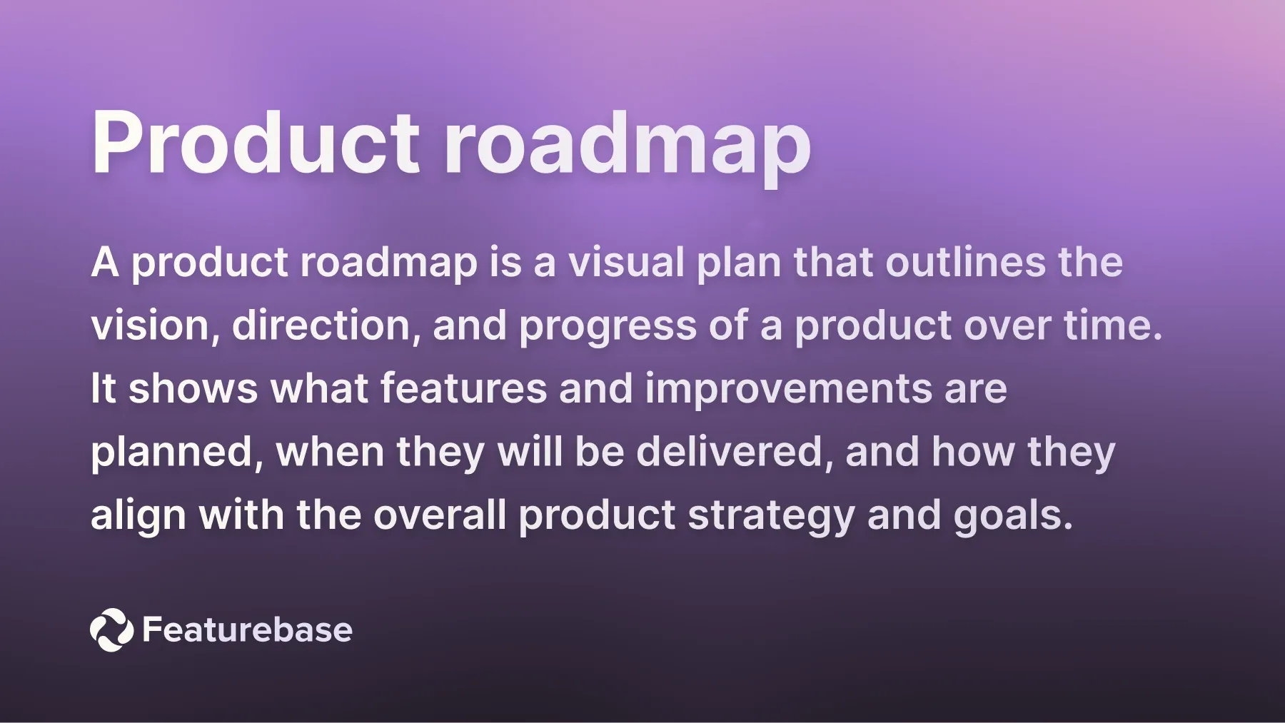 product roadmap definition.