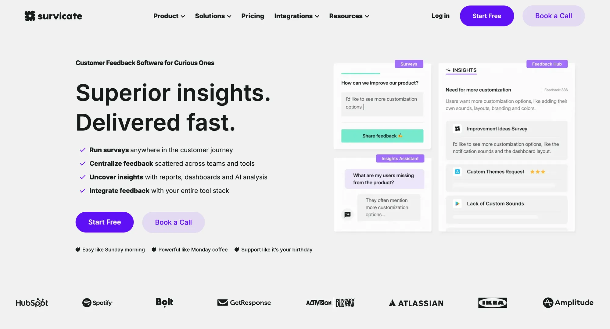 Survicate website.