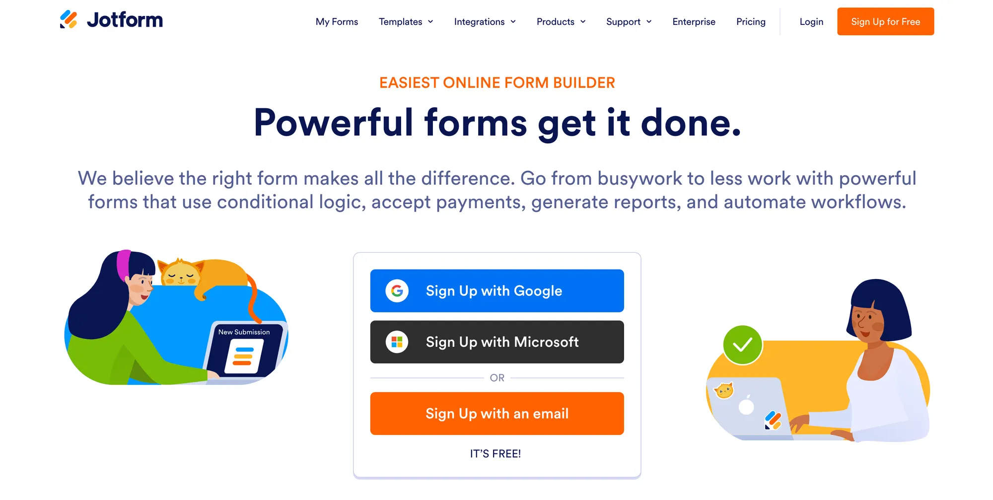 Website feedback tool: Jotform
