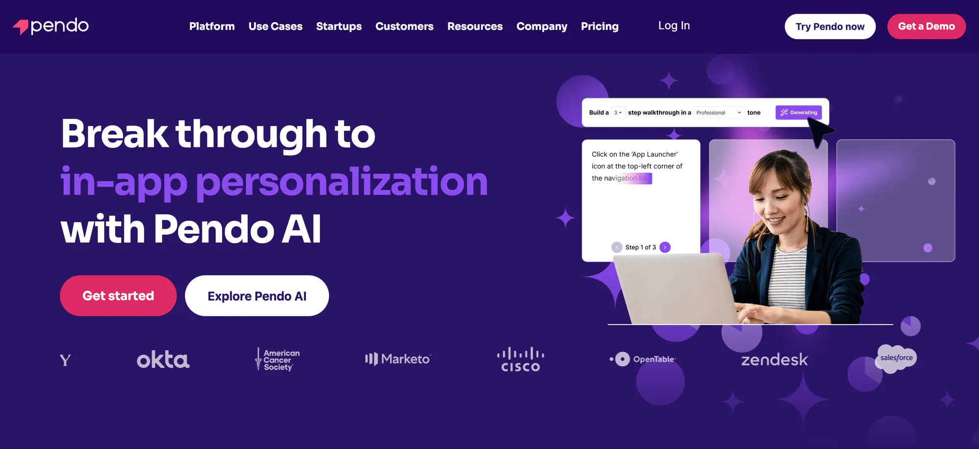 Website feedback tool: Pendo